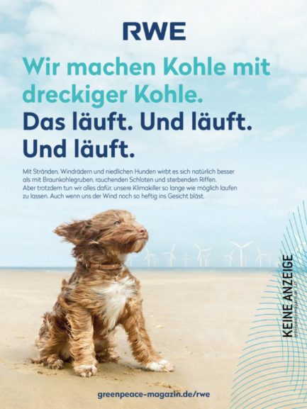 RWE Werbung Greenpeace