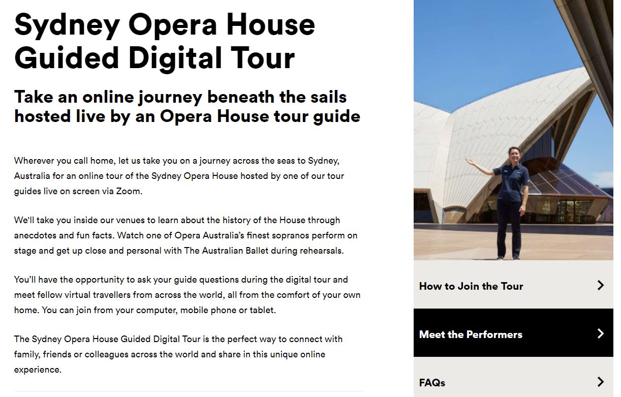 Sydney Opera House Guided Digital Tour