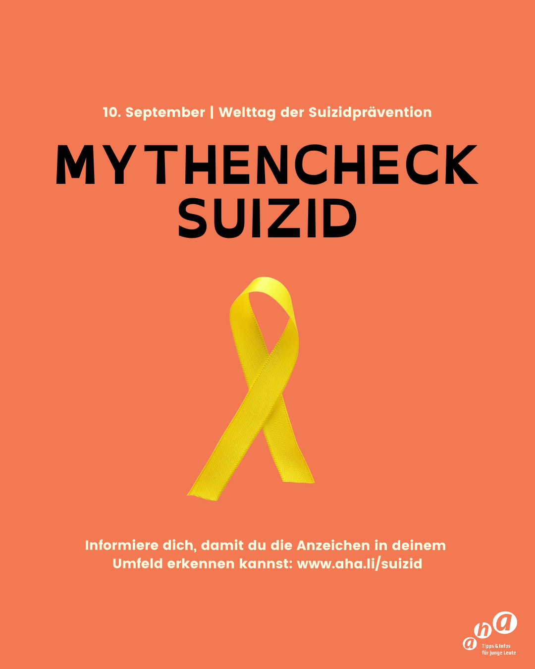 Post Mythen Welt-Suizid-Präventionstag