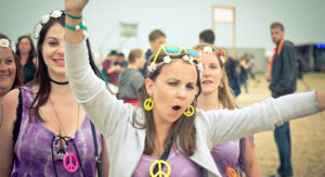 Junge Mädels rocken am Nova Rock