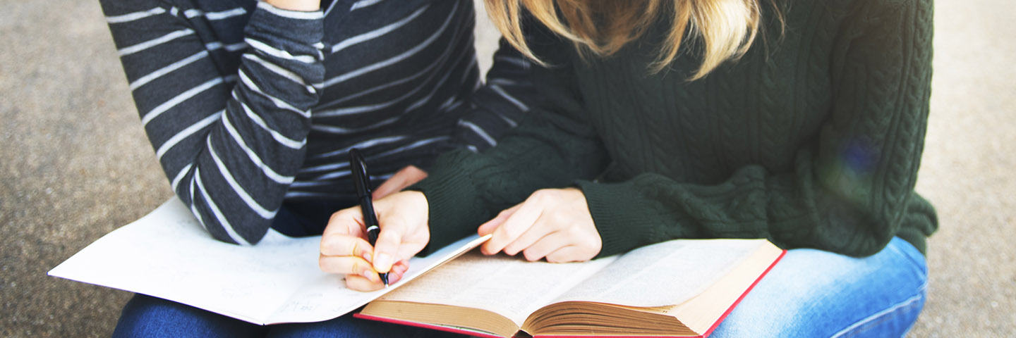 Women Talking Friendship Studying Brainstorming Concept