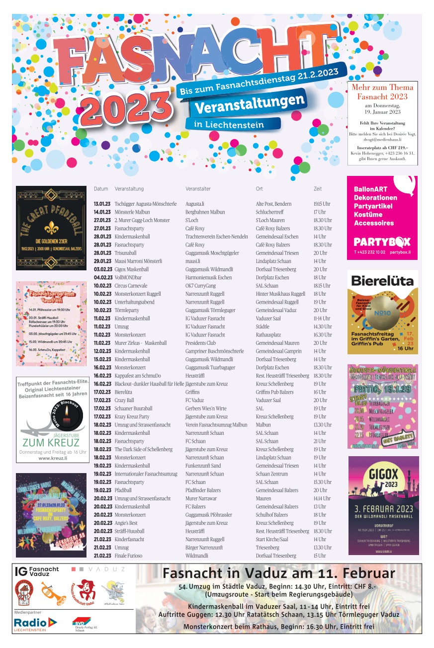 Fasnachtskalender